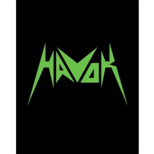 Havok Green Logo Siyah Büyük Sırt Patch Yama