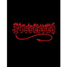 Possessed Red Logo Siyah Büyük Sırt Patch Yama