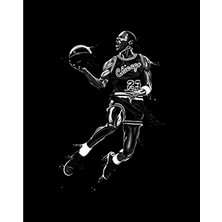 Michael Jordn Black Büyük Sırt Patch Yama