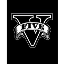 Gta Five Black Logo Büyük Sırt Patch Yama