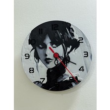 Wednesday Desenli (Duvar - Masa) Saati