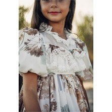 Özel Tasarım Kız Çocuk  Elbise Çantalı Kız Çocuk Elbisesi Doğum Günü Elbisesi Çocuk Abiye