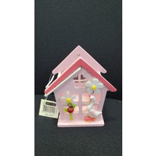 Dekoratif Pembe Mumluk Dekoratif Ürün 10CM Ev Tasarım Ördek Figürlü Yükseklik 10CM 1 Adet