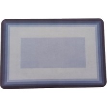 3B Trend Kaymaz Tabanlı Dikdörtgen Su Emici Banyo Ve Mutfak Paspası 58x38cm Yazısız Model