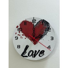 Love Desenli (Duvar - Masa) Saati