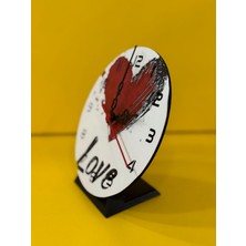 Love Desenli (Duvar - Masa) Saati