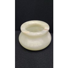 Beyaz Tik Mermer Dekoratif Kase Perigold 10CM Tik Oniks Interesting Vintage Retro Hediyelik 1 Adet