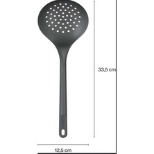 Sert Uçlu Isıya Dayanıklı Yanmaz Yapışmaz Silikon Kevgir  33 cm