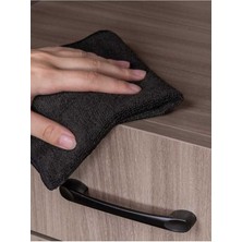 ( 1 Adet ) Diamond Seri Özel Siyah Renk Mikrofiber Genel Temizlik Bezi 40X40 cm