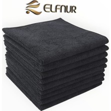 ( 1 Adet ) Diamond Seri Özel Siyah Renk Mikrofiber Genel Temizlik Bezi 40X40 cm