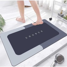 Su Emici Paspas Şık Tasarım Abdest Paspası Kaymaz Taban 40*60 cm Kare Paspas