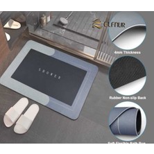 Su Emici Paspas Şık Tasarım Abdest Paspası Kaymaz Taban 40*60 cm Kare Paspas