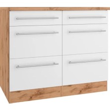 Aya Mutfak 6 Çekmeceli Alt Modül -90 cm - Çok Amaçlı Dolap -Tezgah Dahil