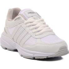 Buz Beyaz Fileli Hafif Unisex Spor Ayakkabı Disc G