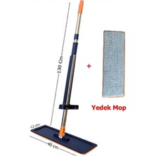 Kendinden Sıkmalı Mop Paspas Takım - 1 Adet Yedek Mikrofiber Mop Bezi Hediyeli