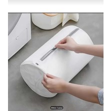Ayakkabı Yıkama Çantası Özel Makarna Kumaş Fermuarlı Büyük Boy Mikrofiber Beyaz Renk