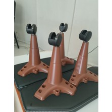 Moldsan Tekerlekli Sehpa Masa Ayağı, Akıllı Sehpa Ayağı, Sihirli Sehpa Ayağı Ceviz 4 Adet 360 Derece