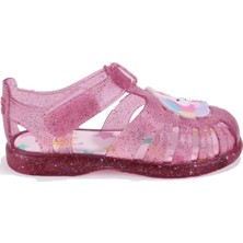 Igor S10341 Tobby Unicornio Fuşya Şeffaf Ortopedik Günlük Kız Çocuk Sandalet