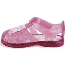 Igor S10341 Tobby Unicornio Fuşya Şeffaf Ortopedik Günlük Kız Çocuk Sandalet