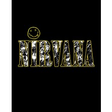 Nirvana Logo ve Yazı Büyük Sırt Patch Yama