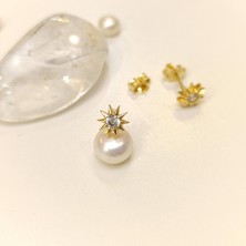 Güneş Vidalı Küpe 14 Ayar Altın Hd Videolu