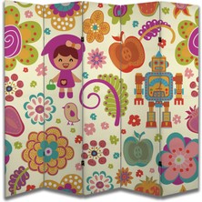 Çocuk Temalı Özel Tasarım Paravan Room Divider 180 x 200 cm