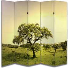 Manzara Temalı Özel Tasarım Paravan Room Divider 180 x 200 cm