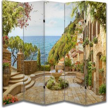 Manzara Temalı Özel Tasarım Paravan Room Divider 180 x 200 cm