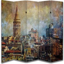 Manzara Temalı Özel Tasarım Paravan Room Divider 180 x 200 cm
