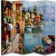 Manzara Temalı Özel Tasarım Paravan Room Divider 180 x 200 cm