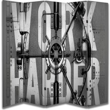 Motivasyon Temalı Özel Tasarım Paravan Room Divider 180 x 200 cm