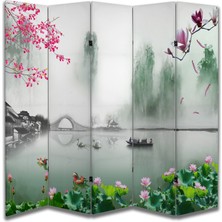 Manzara Temalı Özel Tasarım Paravan Room Divider 180 x 200 cm