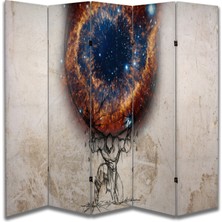 Soyut Temalı Özel Tasarım Paravan Room Divider 180 x 200 cm