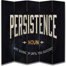 Motivasyon Temalı Özel Tasarım Paravan Room Divider 180 x 200 cm