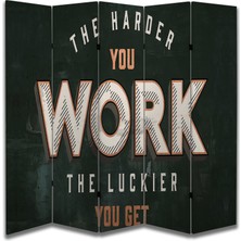 Motivasyon Temalı Özel Tasarım Paravan Room Divider 180 x 200 cm
