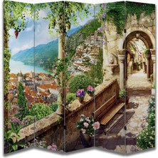 Manzara Temalı Özel Tasarım Paravan Room Divider 180 x 200 cm