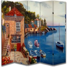 Manzara Temalı Özel Tasarım Paravan Room Divider 180 x 200 cm