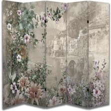 Manzara Temalı Özel Tasarım Paravan Room Divider 180 x 200 cm