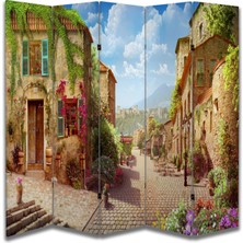 Manzara Temalı Özel Tasarım Paravan Room Divider 180 x 200 cm