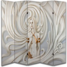 Kadın Temalı Özel Tasarım Paravan Room Divider 180 x 200 cm