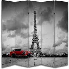 Şehir Temalı Özel Tasarım Paravan Room Divider 180 x 200 cm