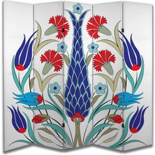 Motifli Özel Tasarım Paravan Room Divider 180 x 200 cm