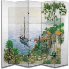Manzara Temalı Özel Tasarım Paravan Room Divider 180 x 200 cm