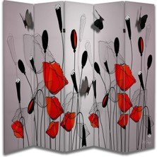 Doğa Temalı Özel Tasarım Paravan Room Divider 180 x 200 cm