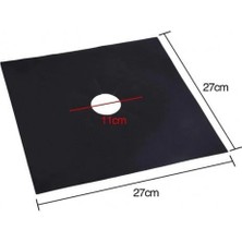 3b Trend Ocak Koruyucu Folyo Yanmaz Yapışmaz 4'lü Siyah Set