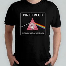 Pixxa Pink Freud The Darkside Of Your Mom Unisex %100 Pamuklu Bisiklet Yaka T-Shirt Model 2