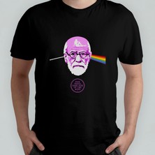 Pixxa Pink Freud The Darkside Of The Mind Unisex %100 Pamuklu Bisiklet Yaka T-Shirt