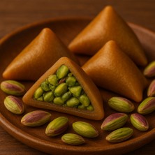 Atalar Kuruyemiş Pudralı Muska Lokum 500 gr – Bol Antep Fıstıklı, Geleneksel Pudralı Lezzet