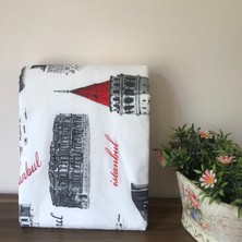 Asev Home Ütü Masası Kılıfı Büyük Boy İpli Stoperli Keçeli Kılıfı Örtüsü Bezi 55 x 140 cm Istanbul