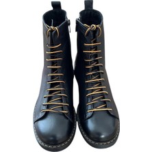 Freefoot Zey-5035   Deri Kadın Bot - Siyah
